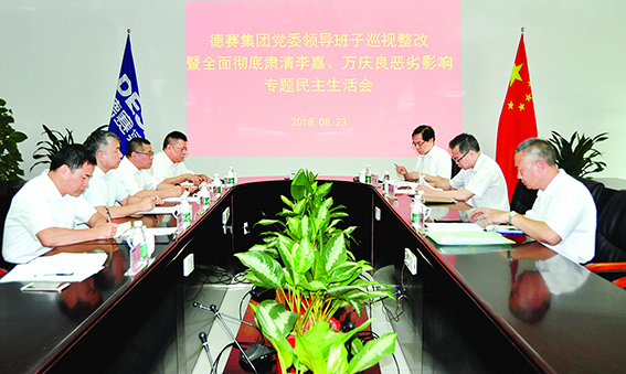 德赛集团召开党委班子巡视整改暨全面彻底肃清李嘉万庆良恶劣影响专题民主生活会