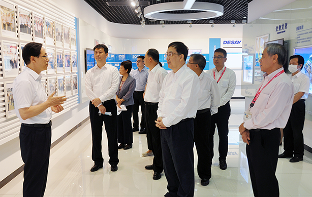 广东省副省长王曦一行莅临德赛考察调研